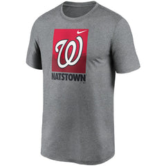 Heathered Gray Washington Nationals Nike Local Logo Legend T-Shirt