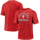 Red Philadelphia Phillies Fanatics Line Up Primary Threat Striated T-Shirt
