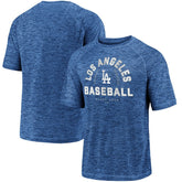 Royal Los Angeles Dodgers Fanatics Line Up Primary Threat Striated T-Shirt