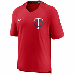 Red Minnesota Twins Nike Authentic Collection Pregame Performance V-Neck T-Shirt