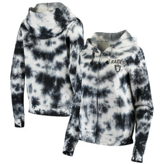 Women's Tie Dye Fleece Full-Zip Hoodie - Las Vegas Raiders Hoodies