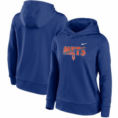 Royal New York Mets Nike Women's Club Angle Performance Pullover Hoodie