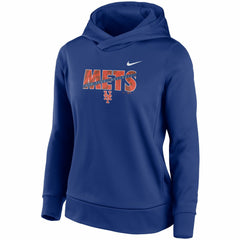 Royal New York Mets Nike Women's Club Angle Performance Pullover Hoodie