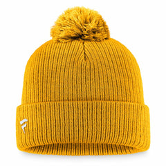 NHL Nashville Predators Fanatics Primary Logo Cuffed Knit Hat with Pom