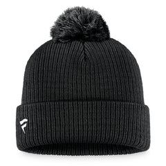 NHL Pittsburgh Penguins Fanatics Primary Logo Cuffed Knit Hat with Pom