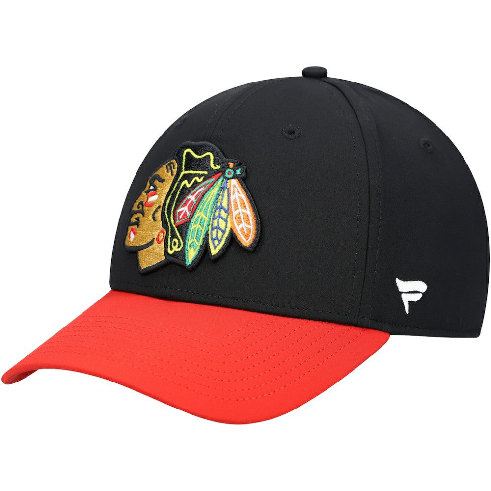 NHL Chicago Blackhawks Fanatics Core Primary Logo Flex Hat