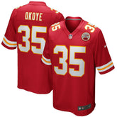 Christian Okoye Game Retired Player Jersey - Kansas City Chiefs Jerseys