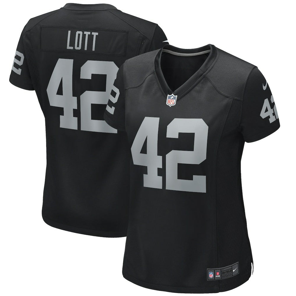 Ronnie Lott Women's Game Retired Player Jersey - Las Vegas Raiders Jerseys
