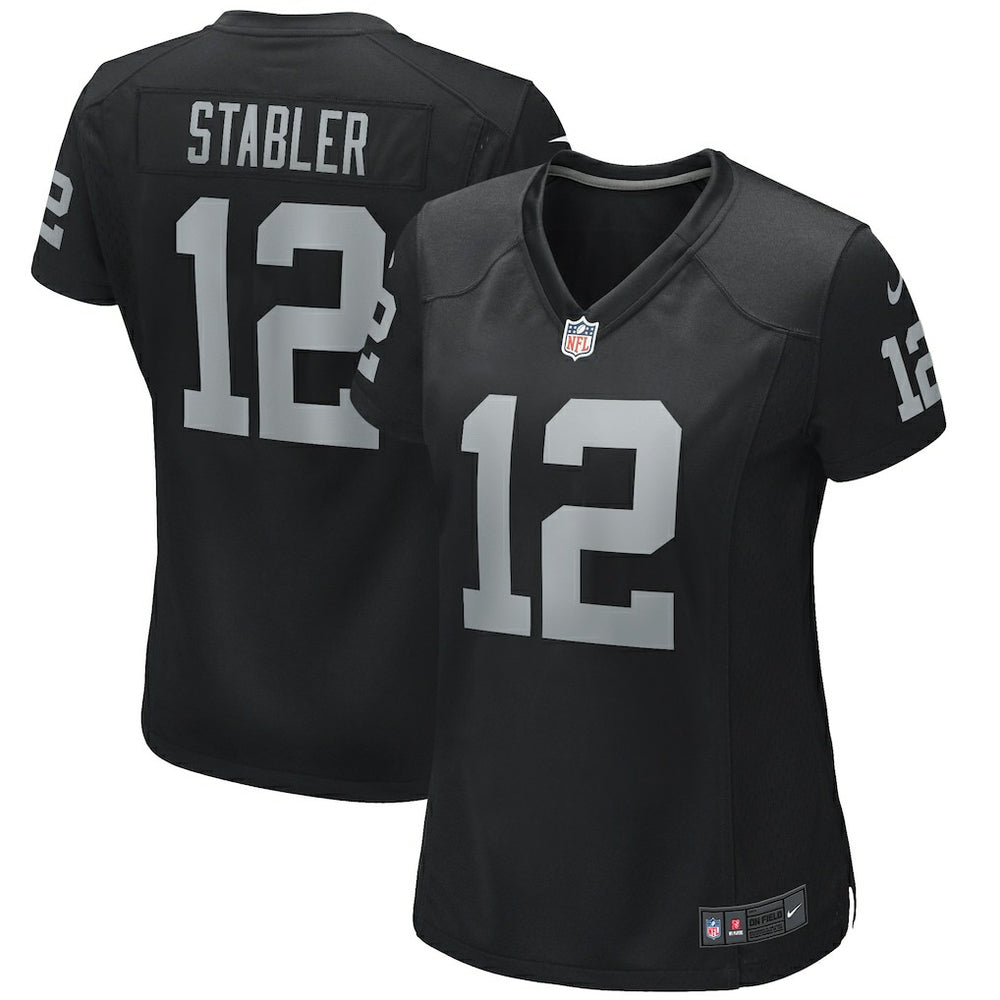Ken Stabler Women's Game Retired Player Jersey - Las Vegas Raiders Jerseys