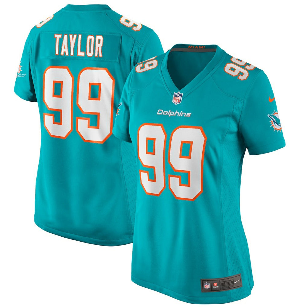 Jason Taylor Women's Game Retired Player Jersey - Miami Dolphins Jerseys