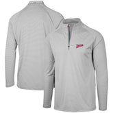 Gray Minnesota Twins Levelwear Orion Historic Logo Raglan Quarter-Zip Jacket