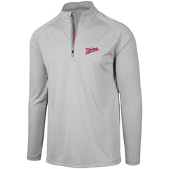 Gray Minnesota Twins Levelwear Orion Historic Logo Raglan Quarter-Zip Jacket