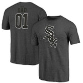 Black Chicago White Sox Father's Day Greatest Dad Tri-Blend T-Shirt