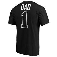 Black Pittsburgh Pirates Father's Day #1 Dad T-Shirt