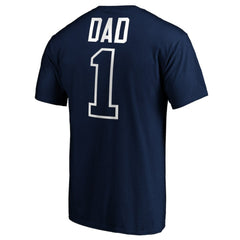 Navy Tampa Bay Rays Father's Day #1 Dad T-Shirt