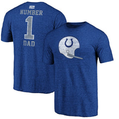 #1 Dad Team Logo T-Shirt - Indianapolis Colts T-shirts