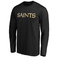 #1 Dad Long Sleeve Team Logo T-Shirt - New Orleans Saints T-shirts