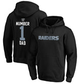 #1 Dad Pullover Hoodie - Las Vegas Raiders Hoodies