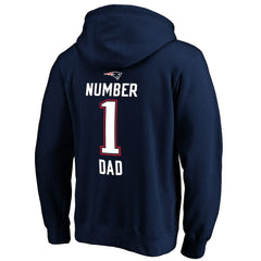 #1 Dad Pullover Hoodie - New England Patriots Hoodies