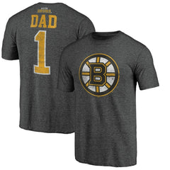 NHL Boston Bruins Greatest Dad Tri-Blend T-Shirt