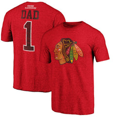 NHL Chicago Blackhawks Greatest Dad Tri-Blend T-Shirt