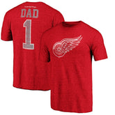 NHL Detroit Red Wings Greatest Dad Tri-Blend T-Shirt