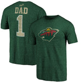 NHL Minnesota Wild Greatest Dad Tri-Blend T-Shirt
