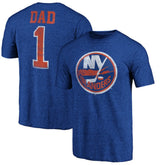NHL New York Islanders Greatest Dad Tri-Blend T-Shirt