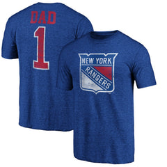 NHL New York Rangers Greatest Dad Tri-Blend T-Shirt