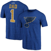 NHL St. Louis Blues Greatest Dad Tri-Blend T-Shirt