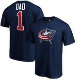 NHL Columbus Blue Jackets #1 Dad T-Shirt