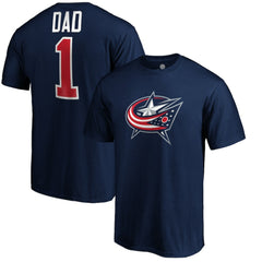 NHL Columbus Blue Jackets #1 Dad T-Shirt