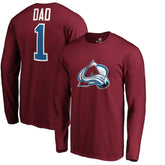 NHL Colorado Avalanche #1 Dad Long Sleeve T-Shirt