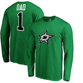 NHL Dallas Stars #1 Dad Long Sleeve T-Shirt