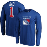NHL New York Rangers #1 Dad Long Sleeve T-Shirt