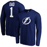 NHL Tampa Bay Lightning #1 Dad Long Sleeve T-Shirt