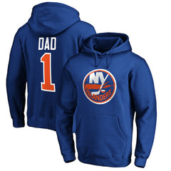 NHL New York Islanders #1 Dad Pullover Hoodie
