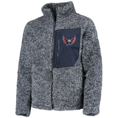 NHL Washington Capitals Girls Youth Fan Gear Sherpa Full-Zip Jacket