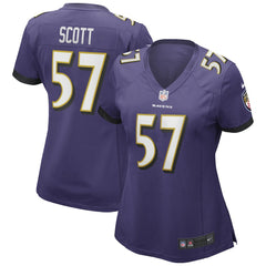 Bart Scott Women's Game Retired Player Jersey - Baltimore Ravens Jerseys