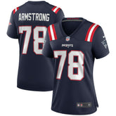 Bruce Armstrong Women's Game Retired Player Jersey - New England Patriots Jerseys