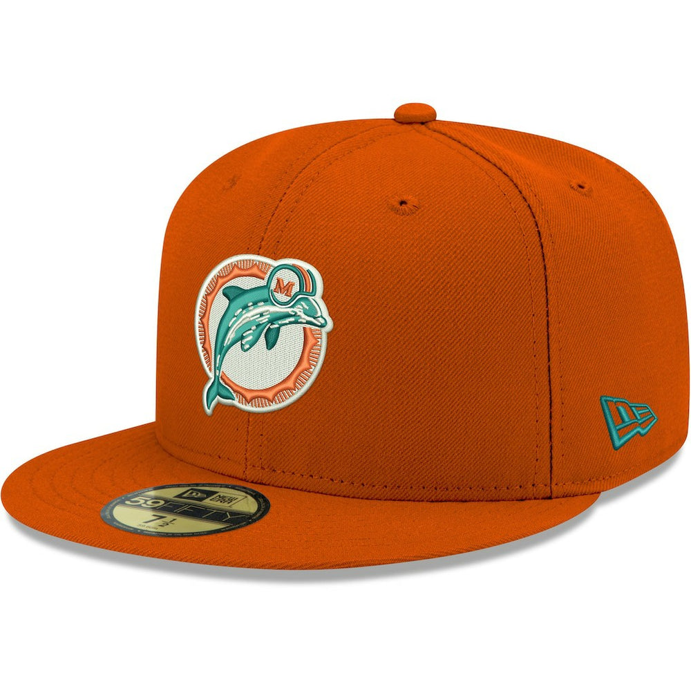 Omaha Throwback 59FIFTY Fitted Hat - Miami Dolphins Hats