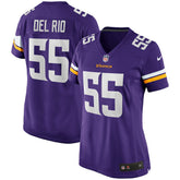 Jack Del Rio Women's Game Retired Player Jersey - Minnesota Vikings Jerseys