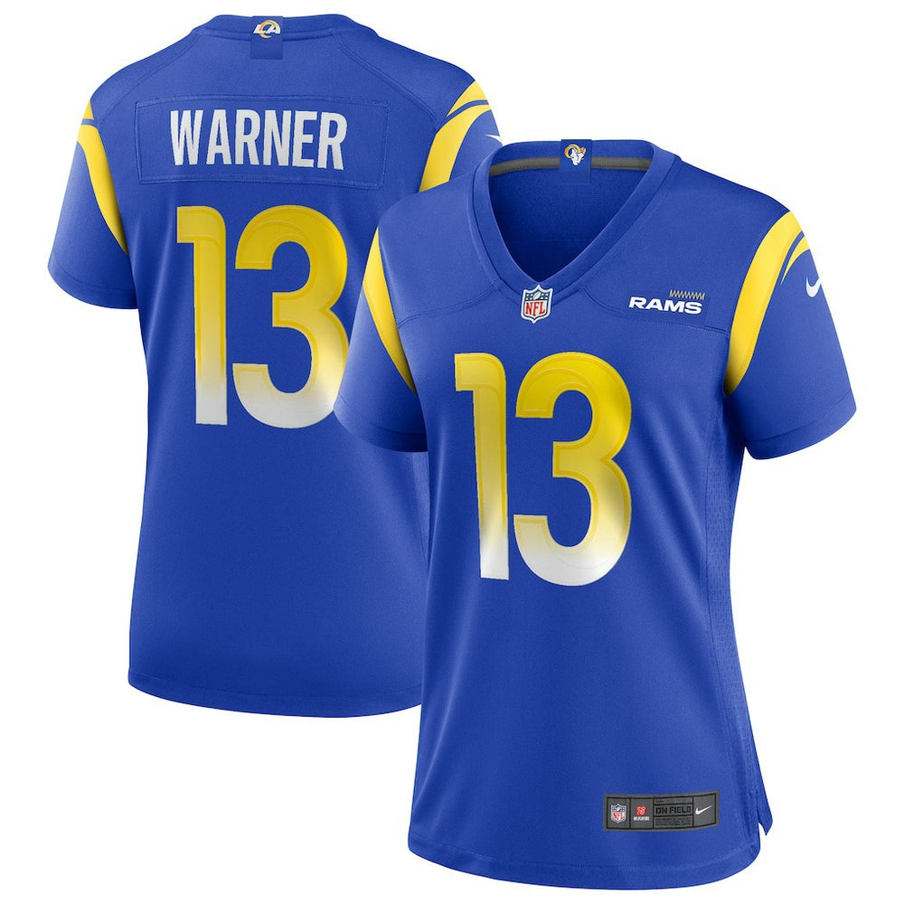 Kurt Warner Women's Game Retired Player Jersey - Los Angeles Rams Jerseys