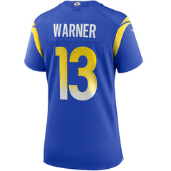 Kurt Warner Women's Game Retired Player Jersey - Los Angeles Rams Jerseys