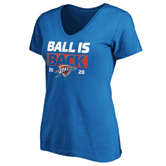 Oklahoma City Thunder Women's Ball Is Back V-Neck T-Shirt