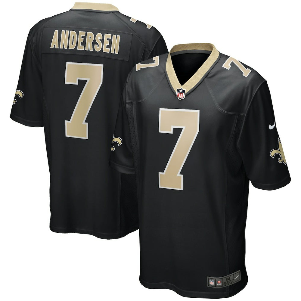 Morten Andersen Game Retired Player Jersey - New Orleans Saints Jerseys