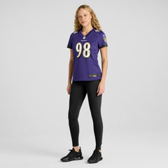 Tony Siragusa Women's Game Retired Player Jersey - Baltimore Ravens Jerseys