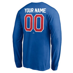 Royal Chicago Cubs Personalized Winning Streak Name & Number Long Sleeve T-Shirt