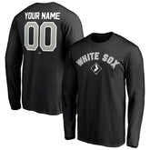 Black Chicago White Sox Personalized Winning Streak Name & Number Long Sleeve T-Shirt