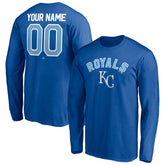 Royal Kansas City Royals Personalized Winning Streak Name & Number Long Sleeve T-Shirt